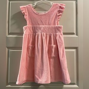 EUC! MINNOW pink terry dress. Size 2T.